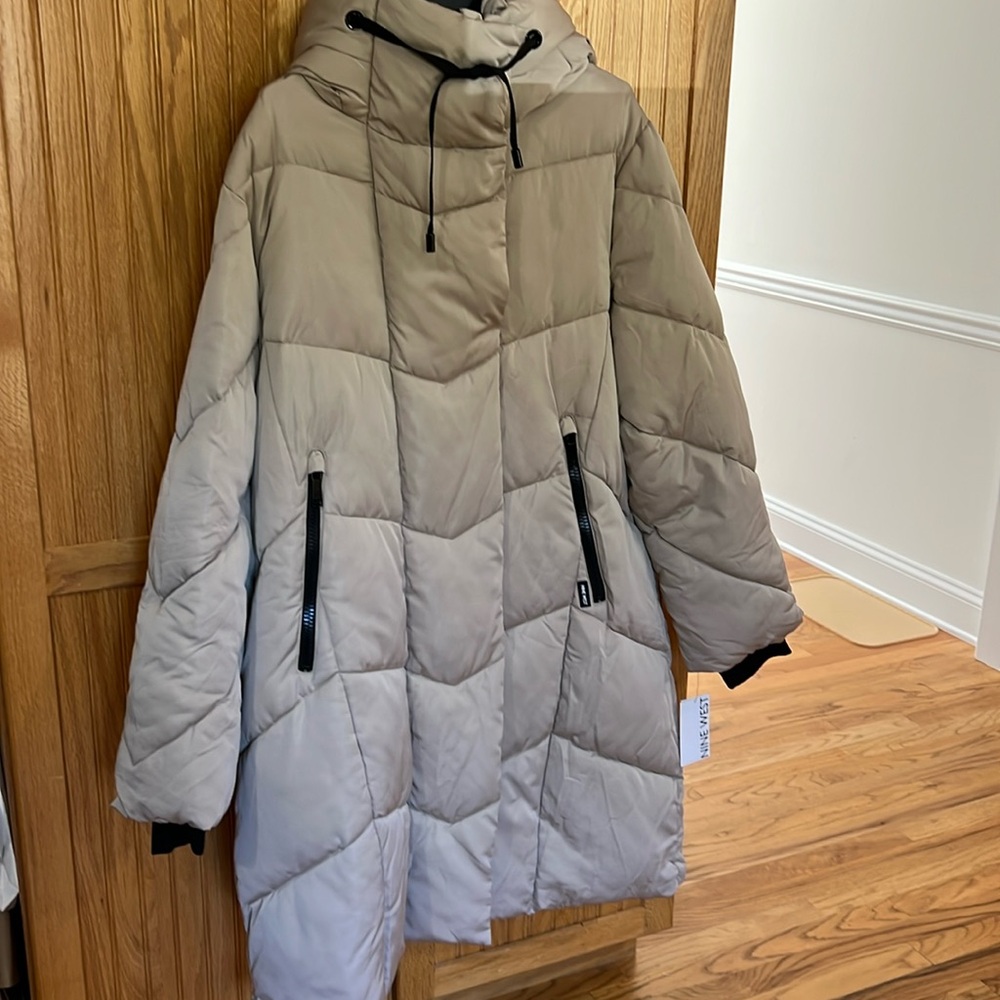 NWT Nine West Puffer Coat Retail $215 XXL